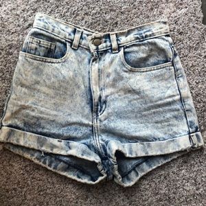 American Apparel High Waisted Shorts